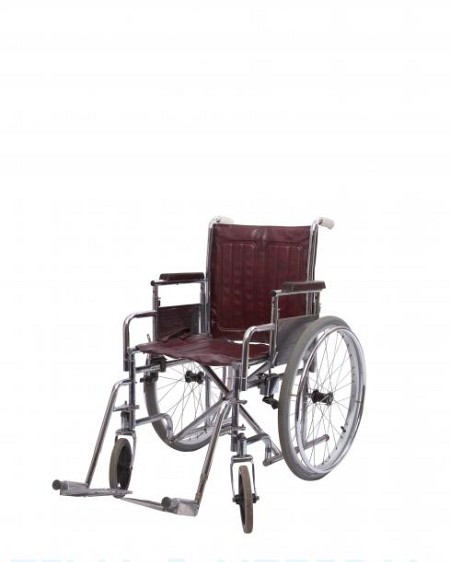 Modern wheelchair - burgundy